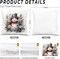 Snowman Pillow Covers 18x18, Floral Christmas Pillow Covers for Couch Bed, Snowman Decor, Winter Home Decor, Christmas Decorations for Living Room Bedroom Home Office